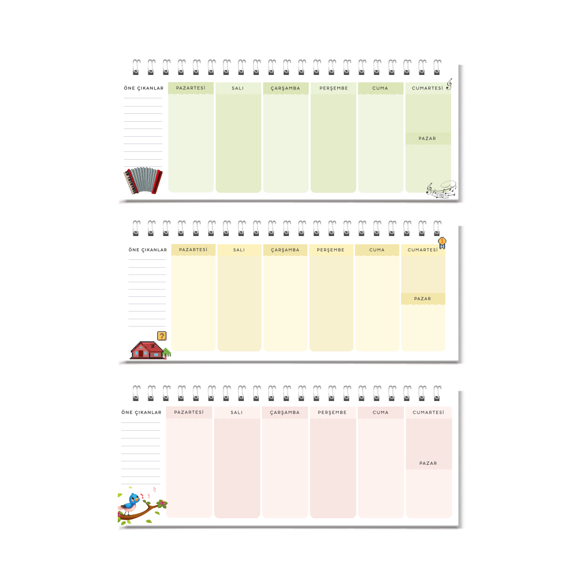 Joo Haftalık Planlayıcı Çiçek Serisi Joo Haftalık Planlayıcı Çiçek Serisi