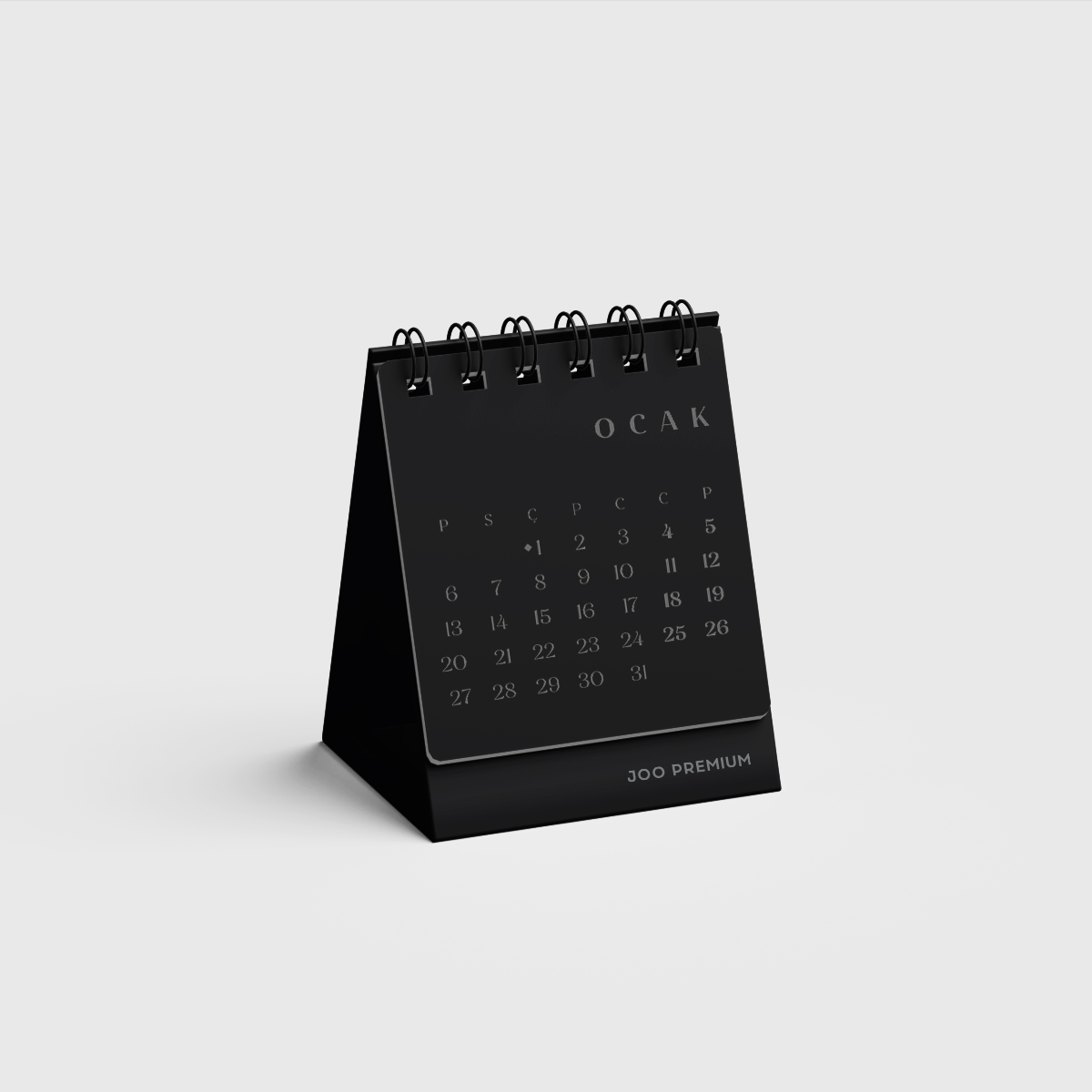 Joo Premium Siyah Mini Takvim Joo Premium Siyah Mini Takvim