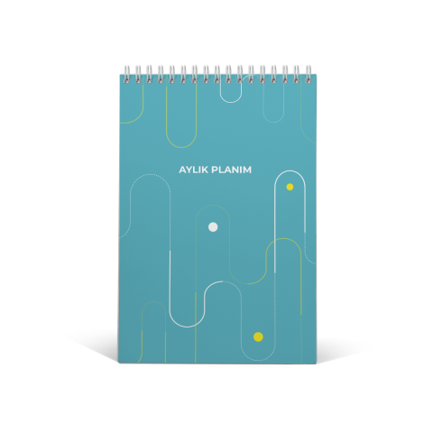 Joo Line Serisi Aylık Planlayıcı (Spiralli)