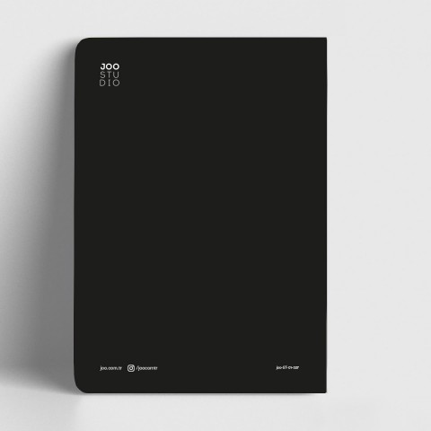 Joo Studio Notes Siyah Defter Çizgili