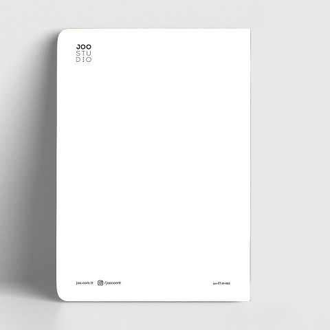 Joo Studio Past, Present, Future Beyaz Defter Çizgili